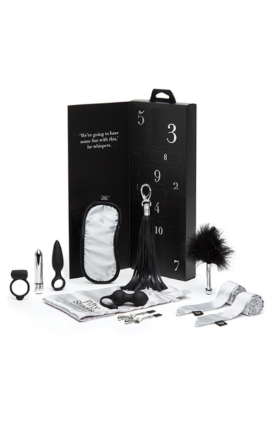 Fifty Shades Of Grey Pleasure Overload 10 Days Of Play Gift Set Black