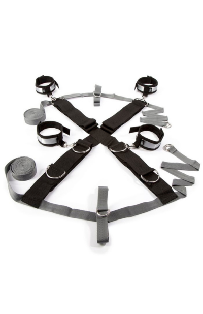 Fifty Shades Keep Still Over The Bed Cross Restraint Silver