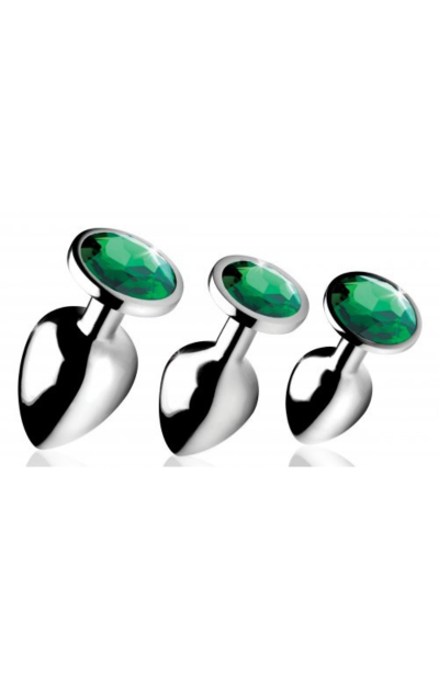 Booty Sparks Emerald Gem Anal Plug Set