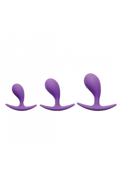 Frisky Booty Poppers Curved Silicone Anal Trainer 3pc Set