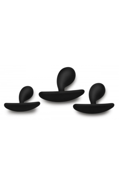 Master Series Dark Droplets 3pc Curved Anal Trainer Set