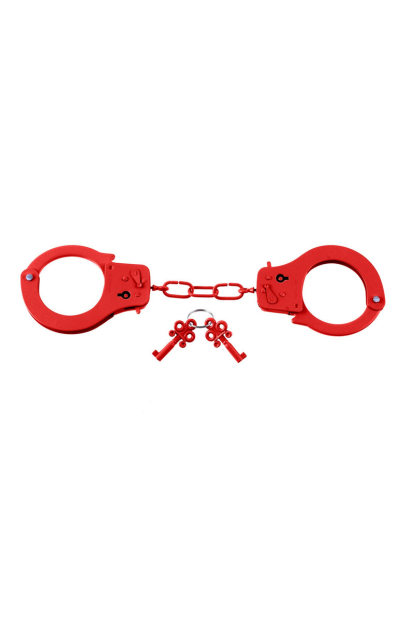 Fetish Fantasy Designer Metal Handcuffs - Red
