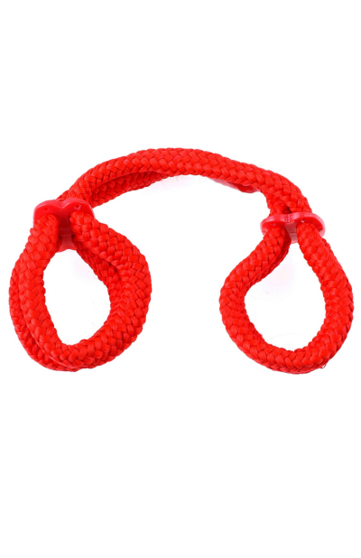 Fetish Fantasy Silk Rope Love Cuffs - Red